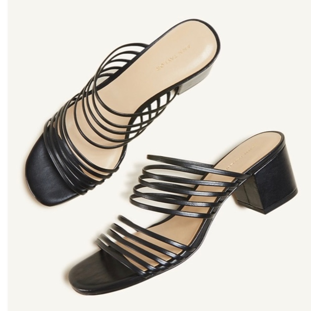 BRAND NEW! Adalina Leather Block Heel Sandals